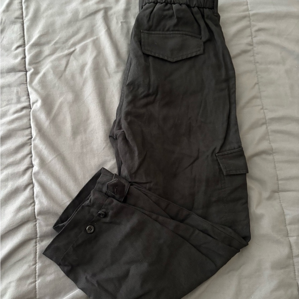 Banana Republic Black Cargo Tie Pants - Picture 4 of 6